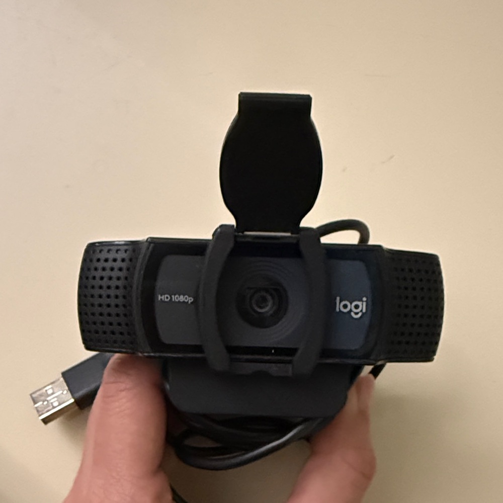 Logitech Black 1080p HD Webcam with USB